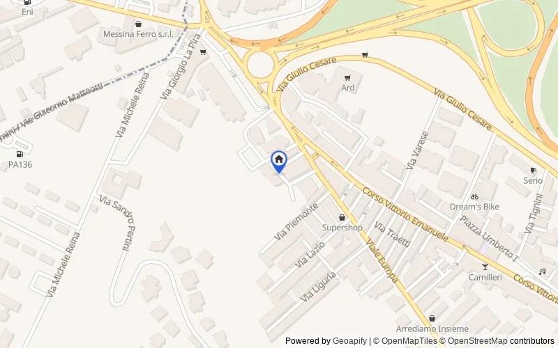 Map of the area: Via Lombardia, 3, 90039 Villabate PA, Italia, Villabate, Palermo
