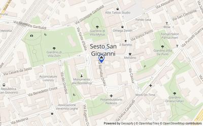 Mappa della zona: Via Barnaba Oriani, 9, 20099 Sesto San Giovanni MI, Italia, 20099, Sesto San Giovanni, Milano