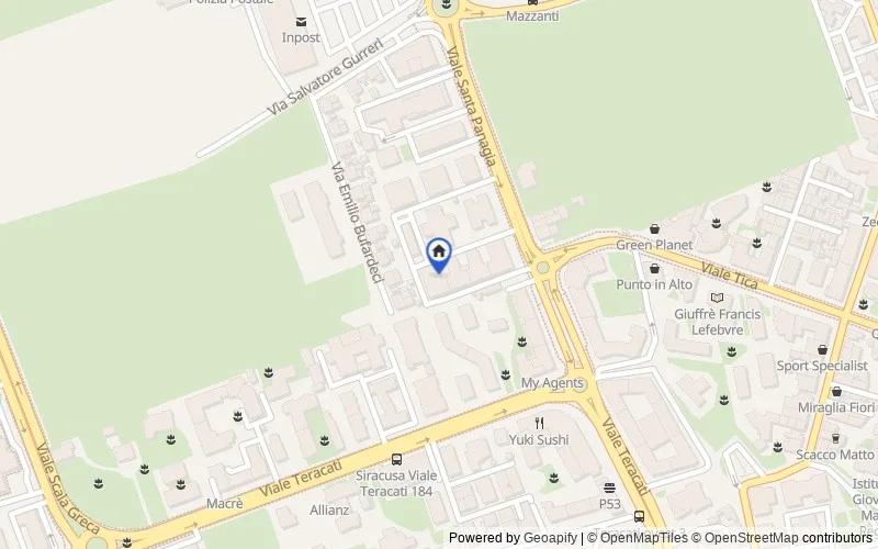 Map of the area: Via Giuseppe Parlato, 17, 96100 Siracusa SR, Italia, 96100, Siracusa, Siracusa