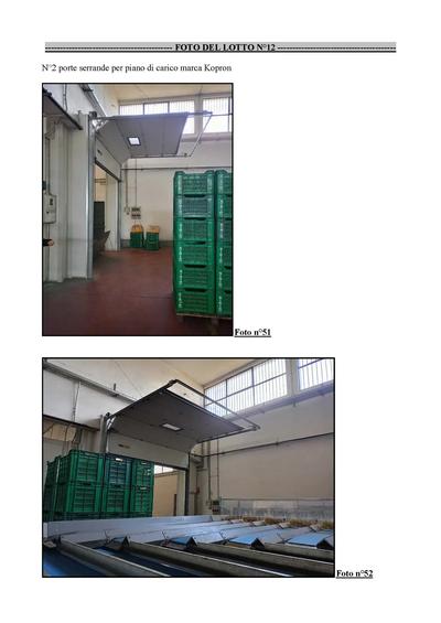 n.2 PORTE ISOTERMICHE per piano di carico marca Kopron (lotto n.12 perizia n.1)