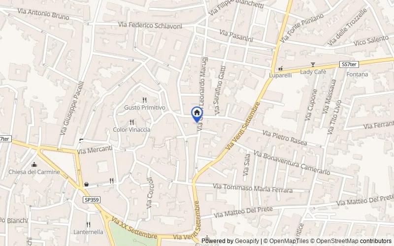 Mappa della zona: Via Marco Gatti, 37, 74024 Manduria TA, Italia, Manduria, Taranto