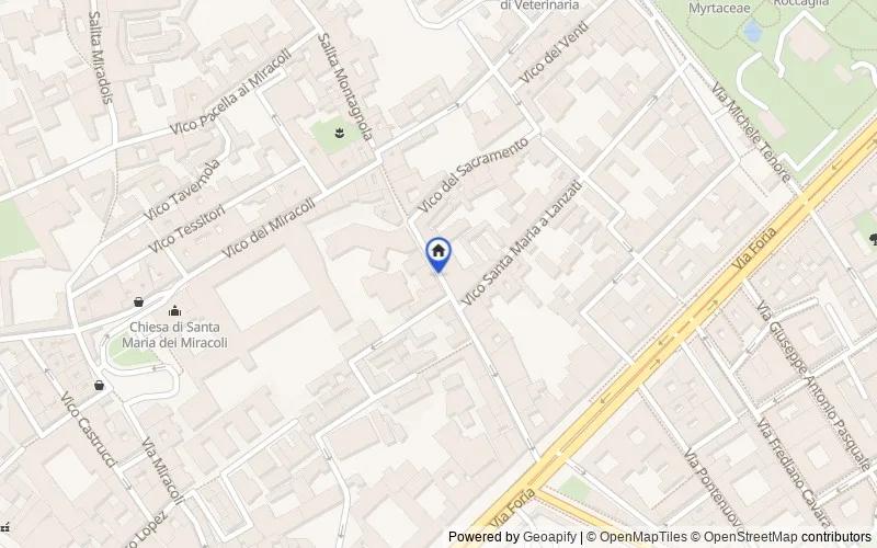 Mapa de la zona: Via Giuseppe Piazzi, 40, 80137 Napoli NA, Italia, Napoli, Napoli
