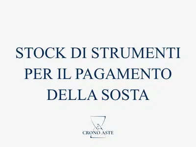 Stock di Strumenti per il pagamento della sosta (rep.108) i cui beni sono...