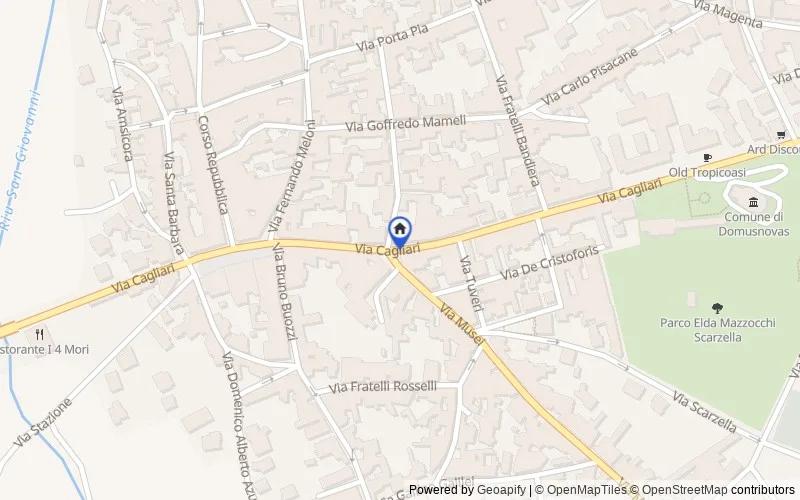 区域地图：Via Musei, 12-14, 09015 Domusnovas SU, Italia, 09015, Domusnovas, Sud Sardegna