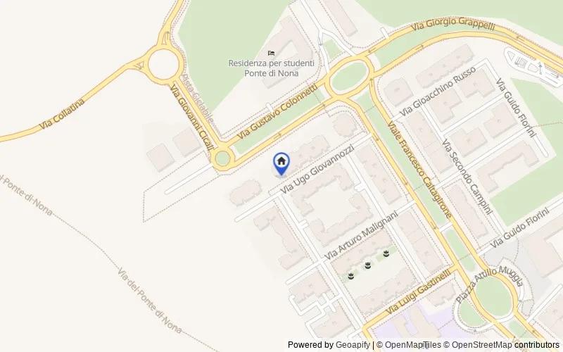 Mappa della zona: Via Ugo Giovannozzi, 28, 00132 Roma RM, Italia, 00132, Roma, Roma