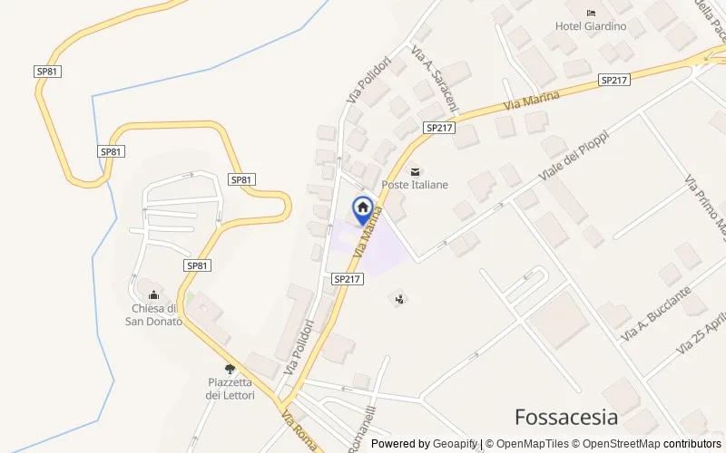 Mappa della zona: Via Marina, 29, 66022 Fossacesia CH, Italia, 66022, Fossacesia, Chieti