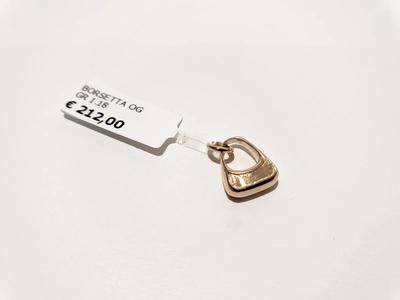 (Lotto n.1827) un ciondolo in oro giallo 18 kt a forma di borsetta gr. 1,18