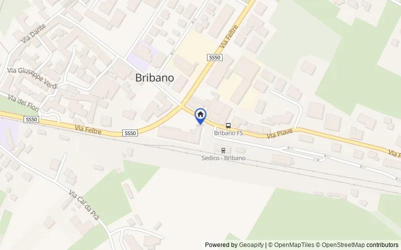 Mapa de la zona: Piazza Martiri, 22, 32036, Sedico, Belluno