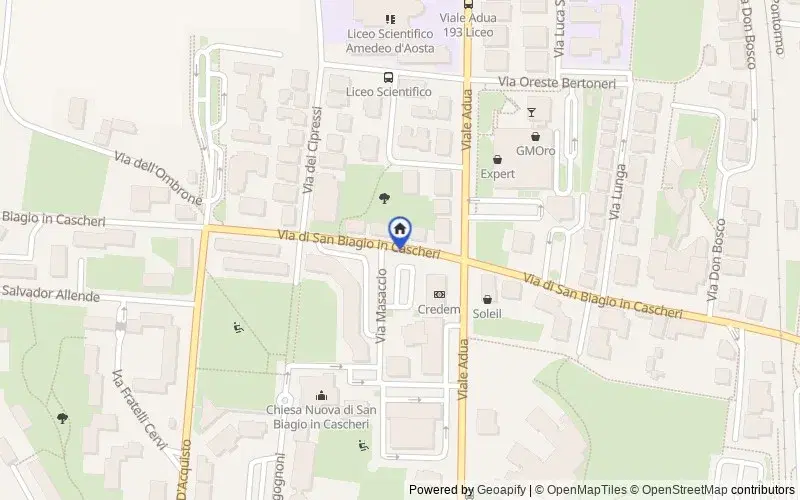 Map of the area: Via di S. Biagio In Cascheri, 159, 51100 Pistoia PT, Italia, Pistoia, Pistoia