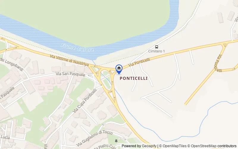Map of the area: BENEVENTO alla via  Ponticelli n. 6, Via Ponticelli, 6, 82100, Benevento, Benevento