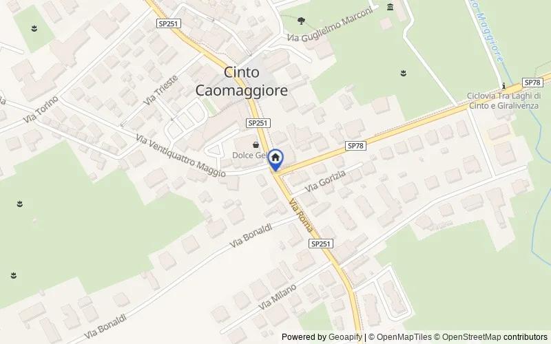 Mappa della zona: via U.  Grandis n. 20, 30020, Cinto Caomaggiore, Venezia