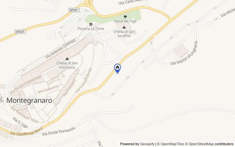 Carte du secteur : Viale Felice Cavallotti, 19, 63812 Montegranaro FM, Italia, 63812, Montegranaro, Fermo