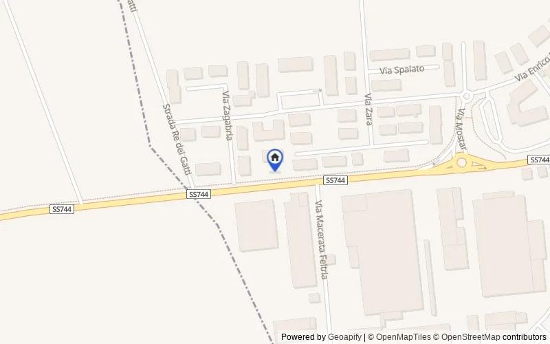 Mapa de la zona: Via Montefeltro, 64, 61022 Montecchio PU, Italia, Vallefoglia, Pesaro e Urbino