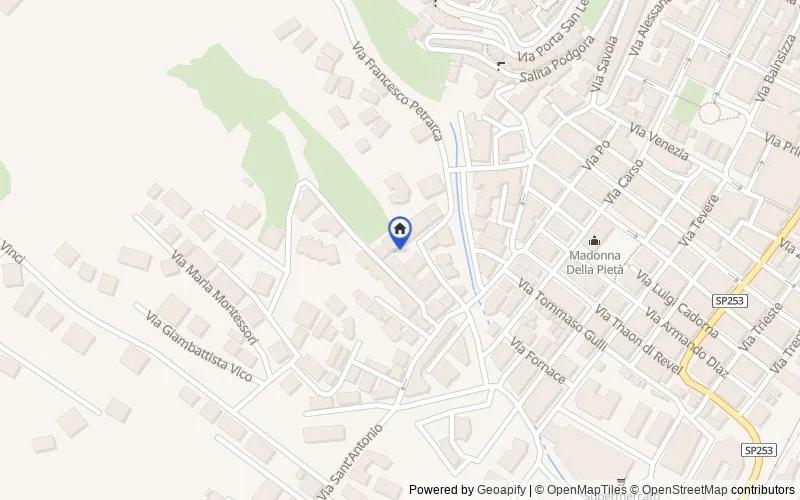 区域地图：Via Carlo Pisacane 11, 87075, Trebisacce, Cosenza