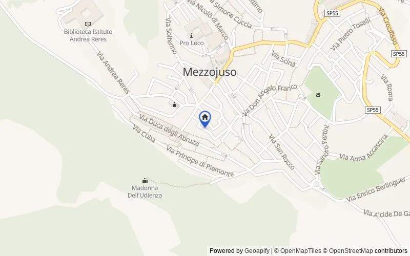 Mappa della zona: Via Archimede, 5, 90030 Mezzojuso PA, Italia, 90030, Mezzojuso, Palermo