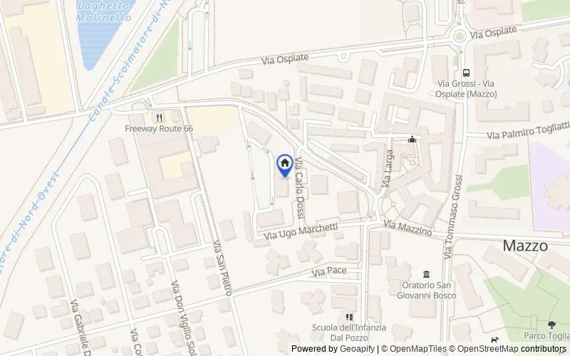 Carte du secteur : Via Carlo Dossi, 1, 20017 Rho MI, Italia, Rho, Milano