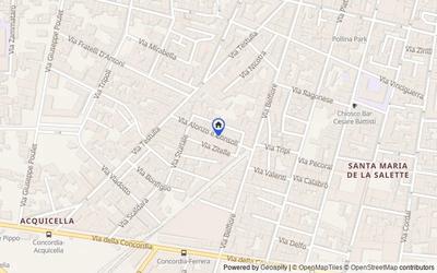 Mappa della zona: Via Alonzo e Consoli, 25, 95122, Catania, Catania