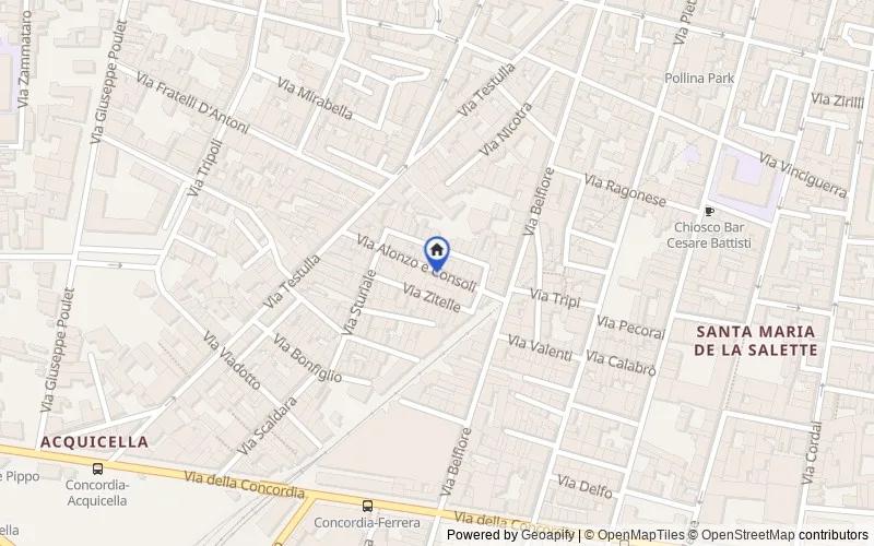 Karte der Umgebung: Via Alonzo e Consoli, 25, 95122, Catania, Catania