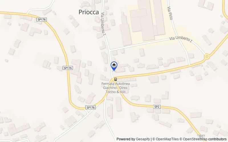 Map of the area: Strada Sabbione n. 1, Priocca, Cuneo
