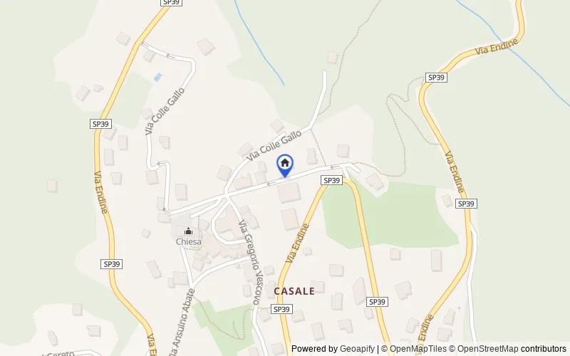 Karte der Umgebung: Via Colle Gallo, 14, 24021 Casale BG, Italia, Albino, Bergamo