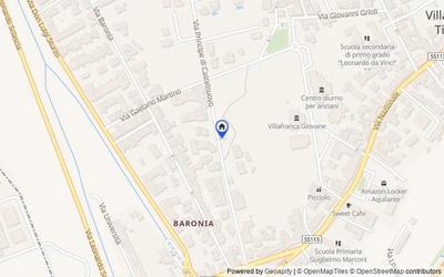 Mappa della zona: Via Principe di Castelnuovo, 30, 98049, Villafranca Tirrena, Messina