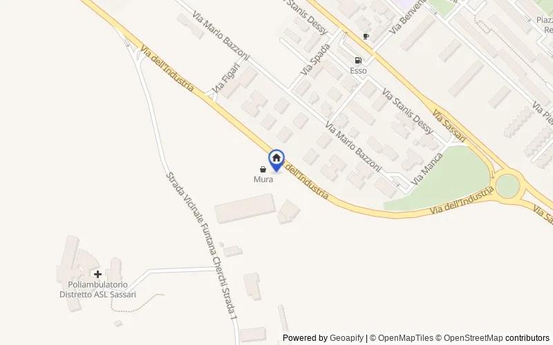Mappa della zona: Via dell'Industria, 3, 07046 Porto Torres SS, Italia, Porto Torres, Sassari