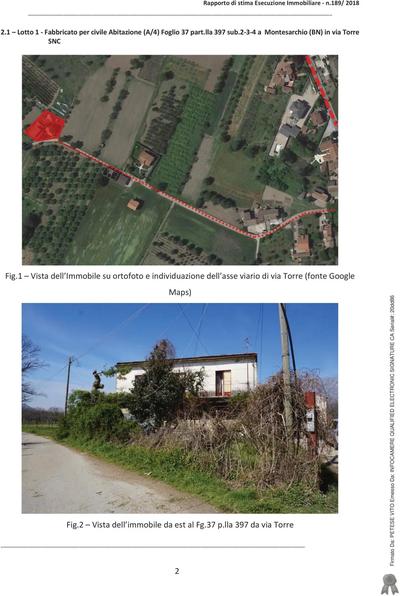 Piena proprietà di unità immobiliare sita in Montesarchio (BN) alla Località Torre Varoni, via Torre SNC. Trattasi di fabbricato che si sviluppa tra piano terra e primo, composto da sette vani.Piena proprietà di terreno sito in Montesarchio (BN) alla Località Torre e Ariella snc.