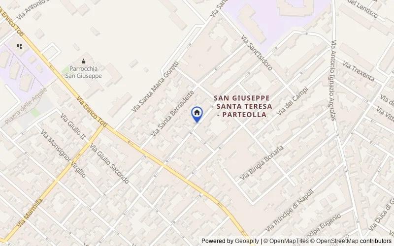 Mappa della zona: Via Generale Cantore, 20, 09134 Cagliari CA, Italia, 09134, Cagliari
