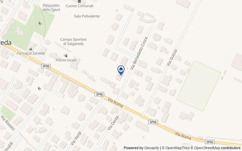 区域地图：Via Croce, 5, 31040, Salgareda, Treviso