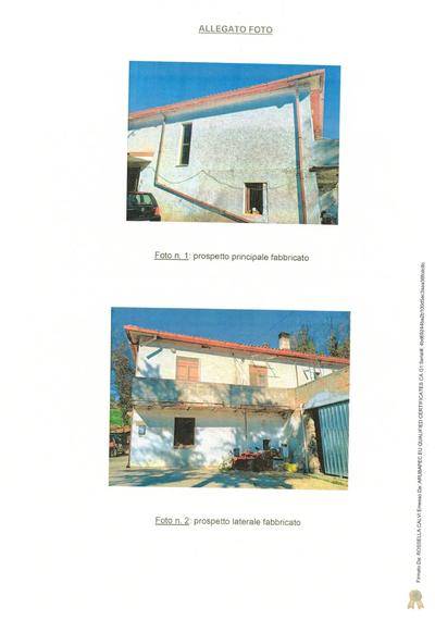 Immobile ad uso residenziale sito in area agricola costituito da due piani...