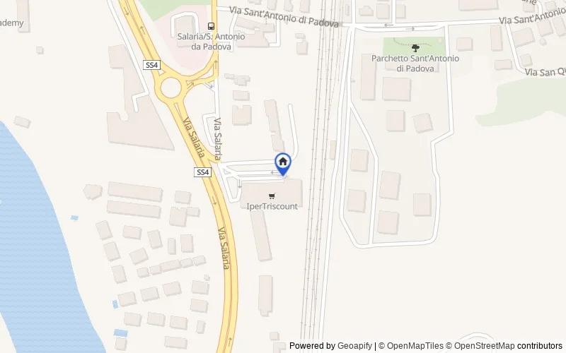 Mappa della zona: VIA SALARIA, 00138, Roma, Roma