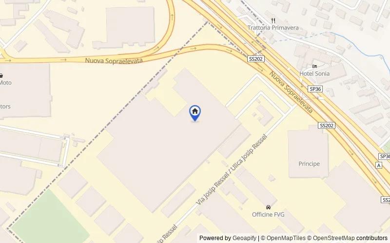 Map of the area: Via Josip Ressel, 2/7, 34018 Zona Industriale Est TS, Italia, 34018, San Dorligo della Valle-Dolina, Trieste
