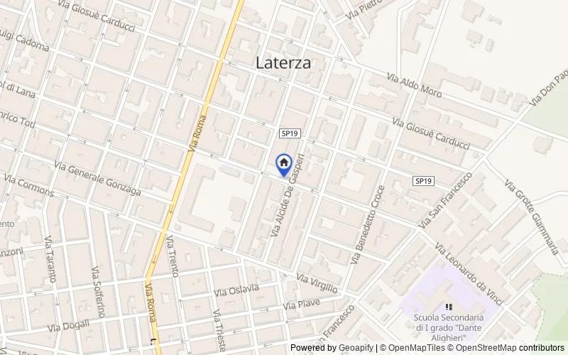 Mappa della zona: via Tenente Natile 40/A, Laterza, Taranto