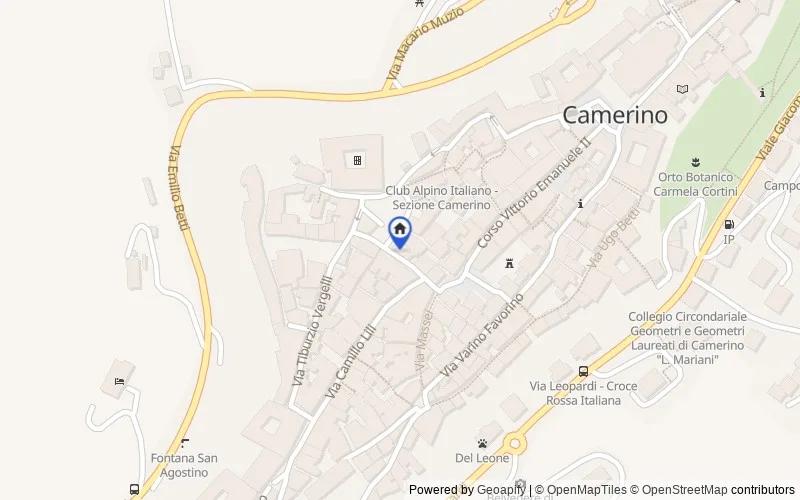 Mappa della zona: Via XX Settembre, 16, 62032 Camerino MC, Italia, 62032, Camerino, Macerata