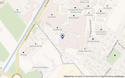 Mappa della zona: Via Giosuè Carducci, 13, 56010 Ghezzano PI, Italia, San Giuliano Terme, Pisa