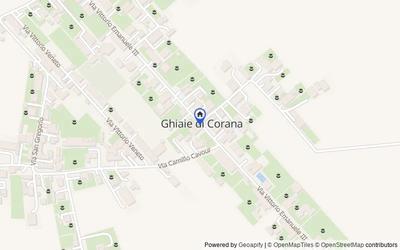 Mappa della zona: Ghiaie, via G. Garibaldi, 1, 27050, Corana, Pavia