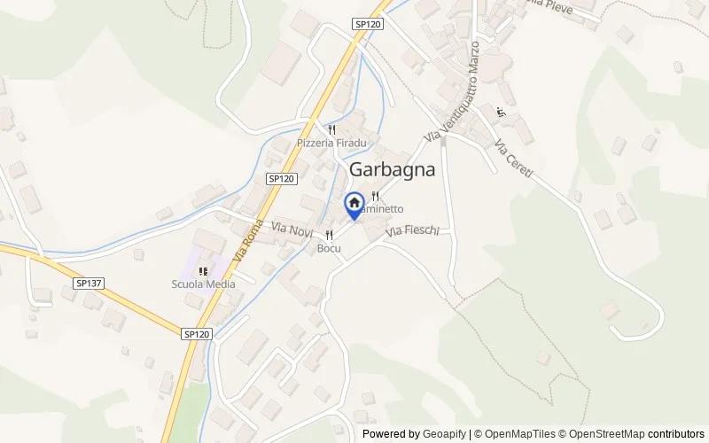 Carte du secteur : via Cavour n. 28, 15067, Novi Ligure, Alessandria