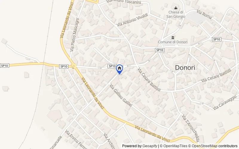 Mappa della zona: Via Vittorio Emanuele, 115, 09040 Donori CI, Italia, Donori, Sud Sardegna