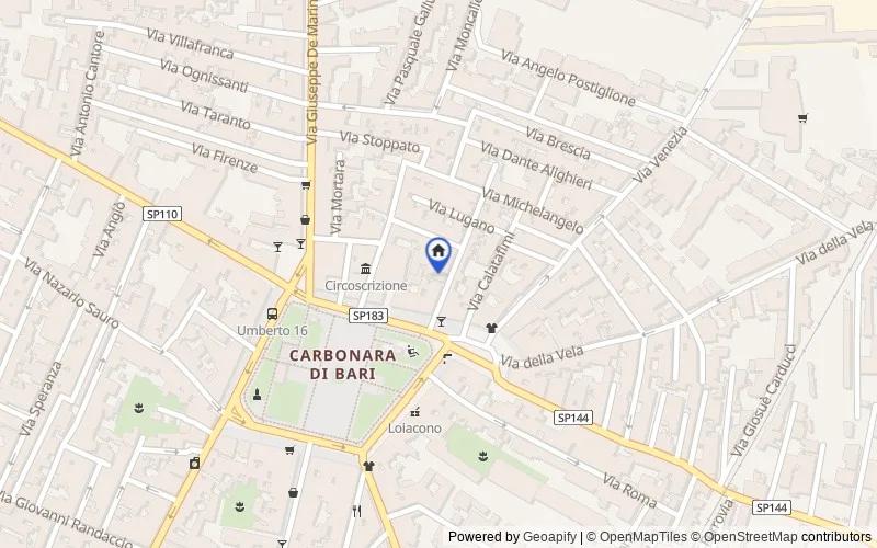 Mappa della zona: Via Principe, 14-16 70131 Bari BA, Italia, 70131, Bari, Bari