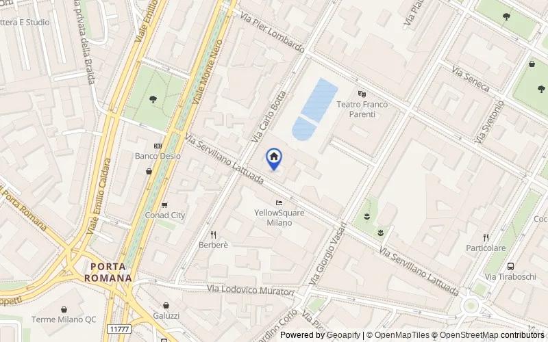 Karte der Umgebung: Via Serviliano Lattuada, 9, 20135 Milano MI, Italia, 20135, Milano, Milano