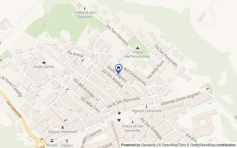 Mappa della zona: Vicolo Segreto, 17, 01016, Tarquinia, Viterbo