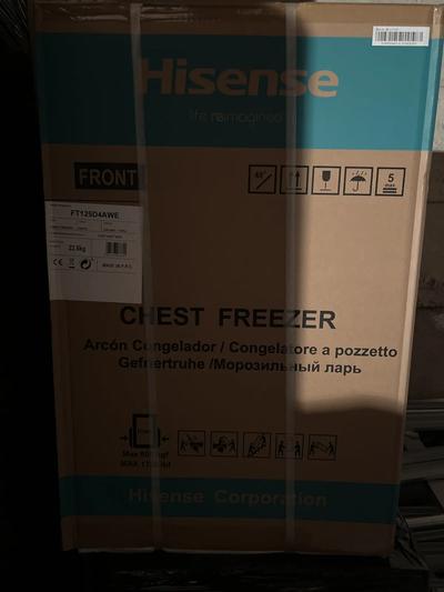 Hisense - chest freezer - bianco - mod. ft125d4awe - max 22.5kg.