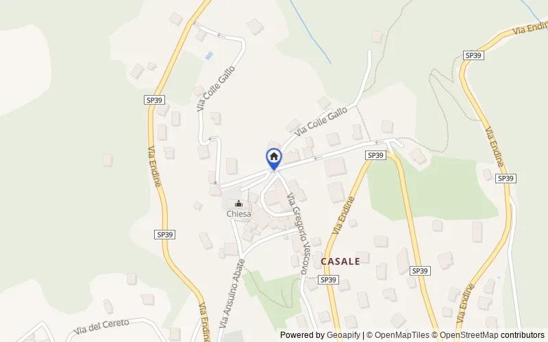 Karte der Umgebung: Via Colle Gallo, 14, 24021 Casale BG, Italia, Albino, Bergamo
