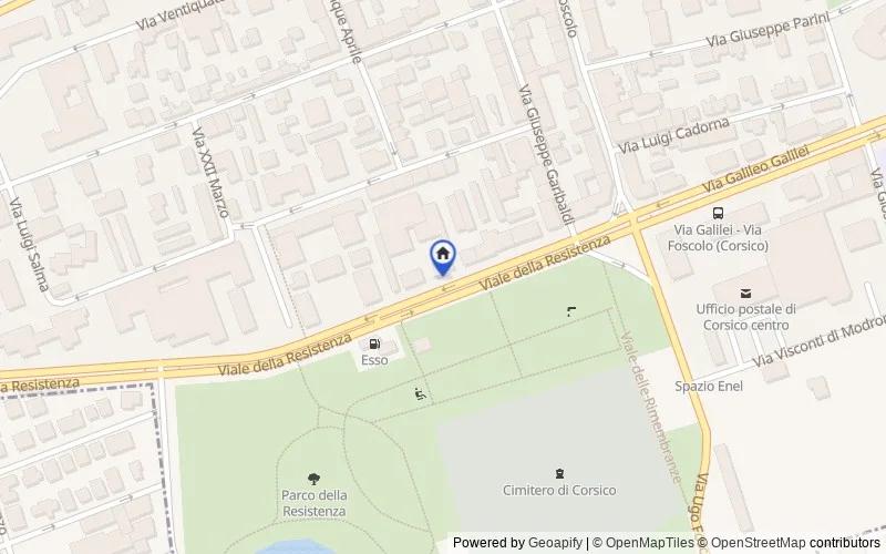 Mappa della zona: Viale della Resistenza, 25, 20094, Corsico, Milano