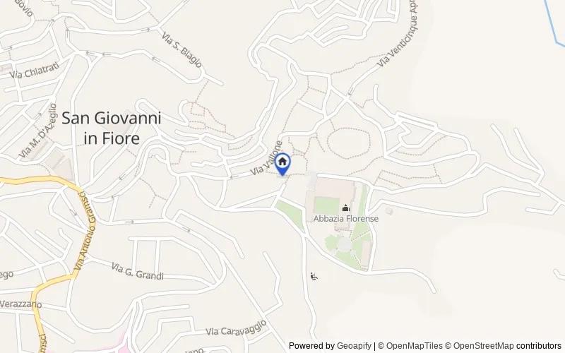 Mappa della zona: Via Archi, 87055 San Giovanni in Fiore CS, Italia, 87055, San Giovanni in Fiore, Cosenza