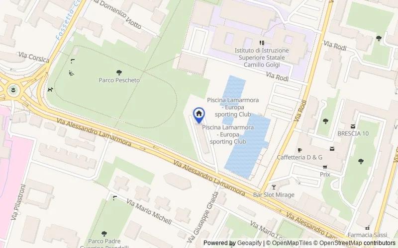 Mappa della zona: Via Alessandro Lamarmora, 47, 25124 Brescia BS, Italia, Brescia, Brescia