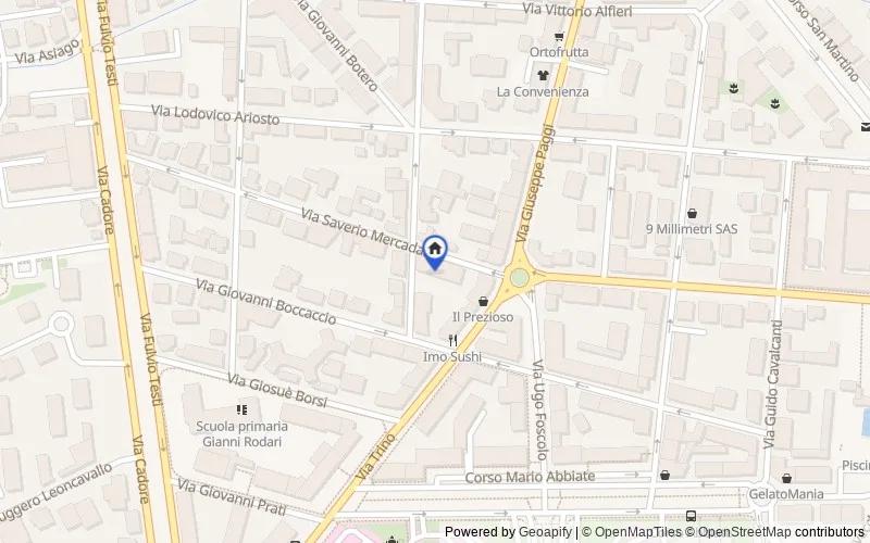 Mappa della zona: Via Saverio Mercadante, 11, 13100 Vercelli VC, Italia, 13100, Vercelli, Vercelli