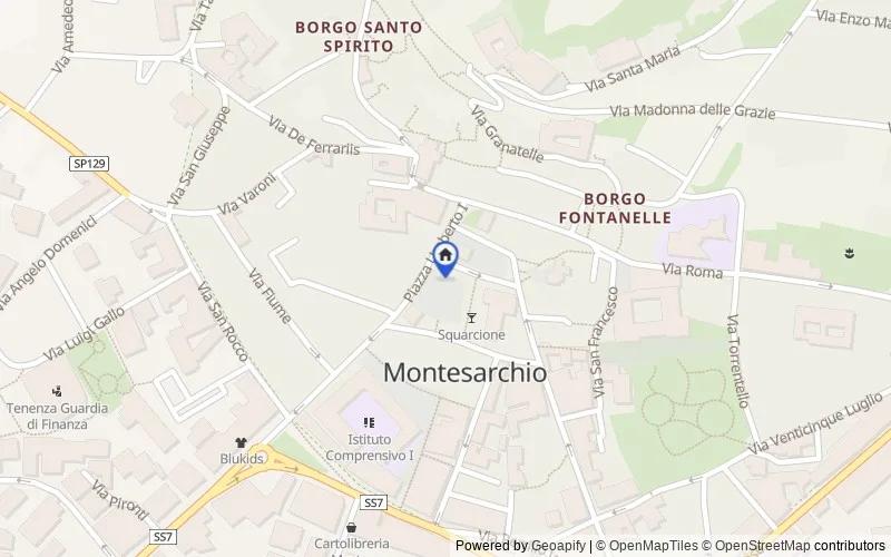 Mapa de la zona: Vico Ercolano 2, 82016, Montesarchio, Benevento