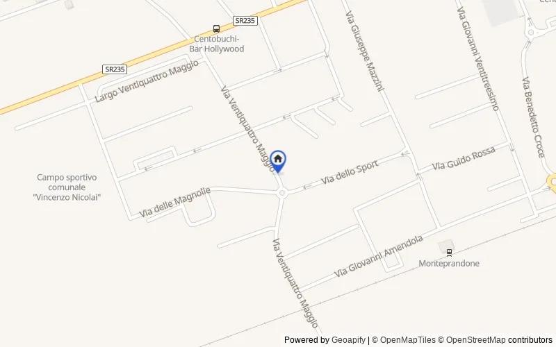 Mappa della zona: Frazione Centobuchi - Largo ventiquattro Maggio snc, 63033, Monteprandone, Ascoli Piceno