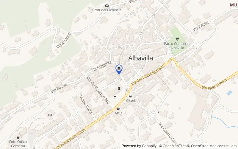 Mappa della zona: Via Mentana, 8, 22031 Albavilla CO, Italia, 22031, Albavilla, Como